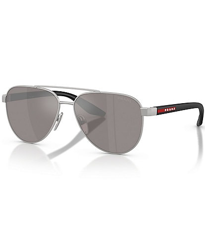 Prada Men's Linea Rossa 58mm Aviator Sunglasses