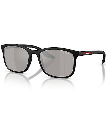 Prada Men's Linea Rossa PS 56mm Square Sunglasses