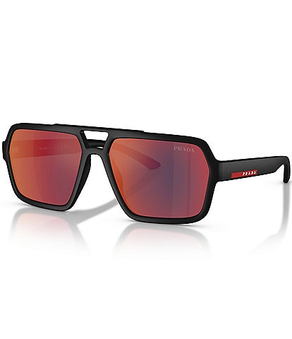 Prada Men's Linea Rossa PS 59mm Pilot Sunglasses