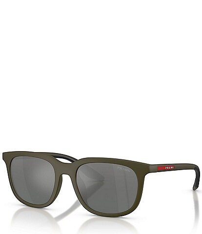 Prada Men's Linea Rossa PSB09SU 54mm Rectangle Sunglasses