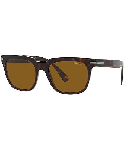 Prada Men's PR 04YS 56mm Tortoise Square Sunglasses