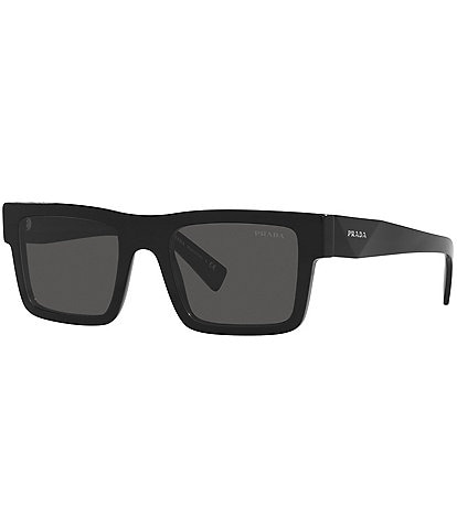 Prada Men's PR 19WS 52mm Rectangle Sunglasses