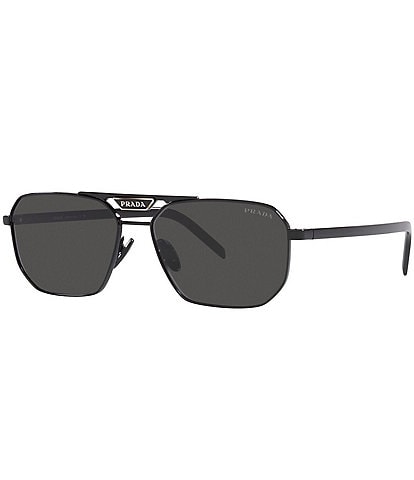 Prada Men's PR 58YS 57mm Rectangle Sunglasses