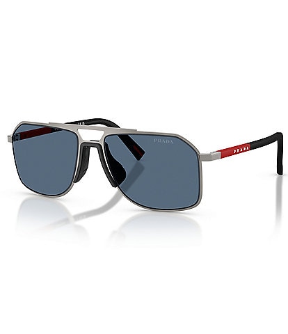 Prada Men's PR B51S 53mm Aviator Sunglasses