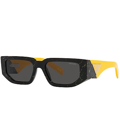 Prada Unisex PR09ZS 54mm Marble Rectangle Sunglasses