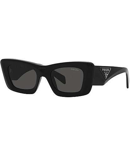 Prada Women's PR 13ZS 50mm Black Cat Eye Sunglasses