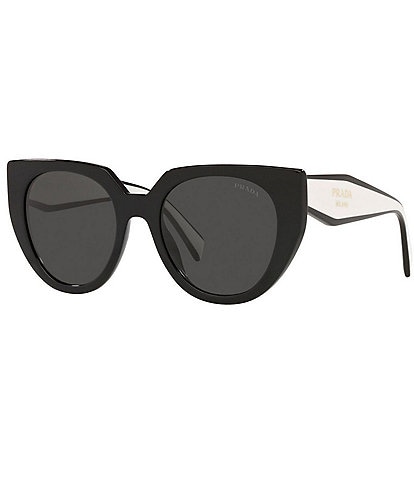 Prada Women's 52mm Color Blocked Cat Eye Sunglasses