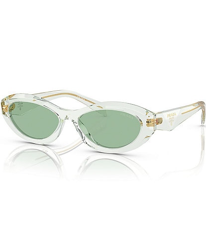 Prada Women's PR 26ZS 55mm Transparent Rectangle Sunglasses