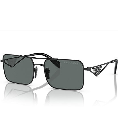 Prada Women's PR A52S56-P 56mm Polarized Rectangle Sunglasses