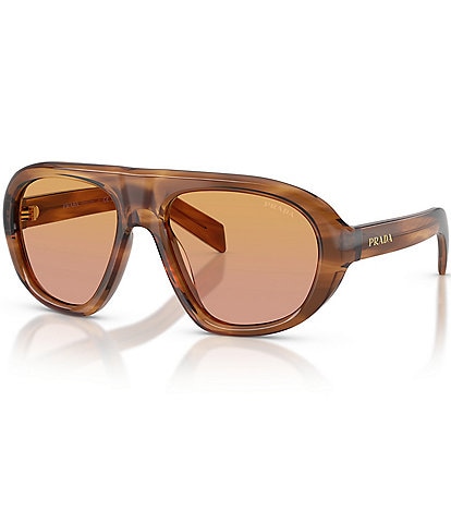 Prada Women's PR C05S 57mm Round Sunglasses