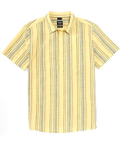 prAna Groveland Long Sleeve Vertical Stripe Pullover Shirt