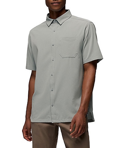 prAna Hybridizer Solid Short Sleeve Woven Shirt