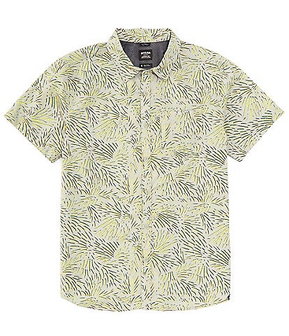 prAna Lost Sol Short Sleeve Fronds Printed Woven Shirt