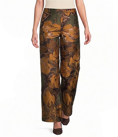 Preston & York Coordinating Trudie Autumn Floral Wide Leg Pant