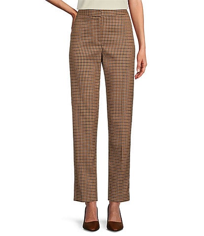 Preston & York Corey Check High Rise Pleated Ankle Coordinating Pants