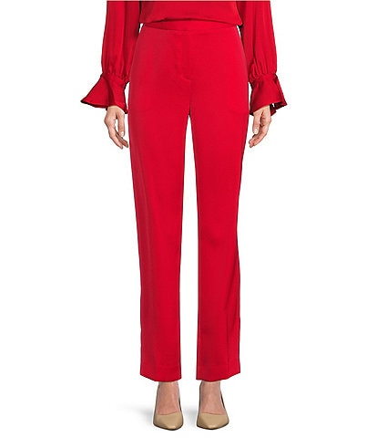 Preston & York Corey Stretch Satin Back Crepe Ankle Pants