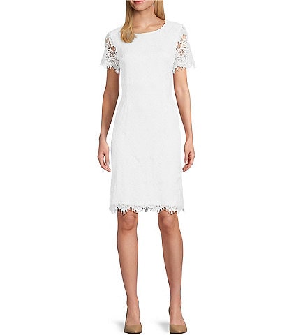 Amazon.com: Dresses for Women 2023 Mesh Insert Mock Neck Flounce Sleeve Lace  Short Dress A Line High Waist Elegant White : Clothing, Shoes & Jewelry