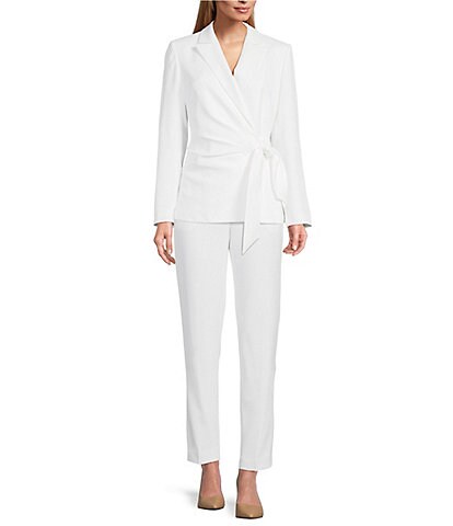 Preston & York Martha Wrap Crepe Jacket & Coordinating Corey Stretch Crepe Ankle Pants