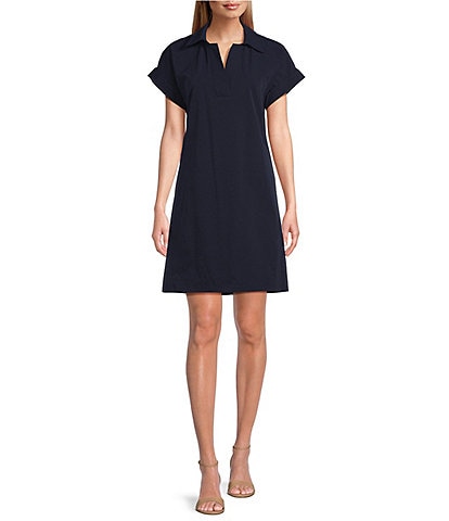 Preston & York Sheath Collar Short Sleeve Carson Dress
