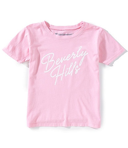 Prince Peter Big Girls 7-16 Beverly Hills Script Short Sleeve T-Shirt