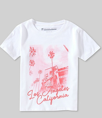 Prince Peter Big Girls 7-16 Los Angeles Short Sleeve Graphic T-Shirt