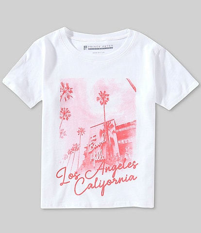 Prince Peter Big Girls 7-16 Los Angeles Short Sleeve Graphic T-Shirt