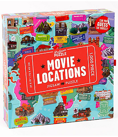 Professor Puzzle Movie Locations 1000-Piece Jigsaw Puzzle