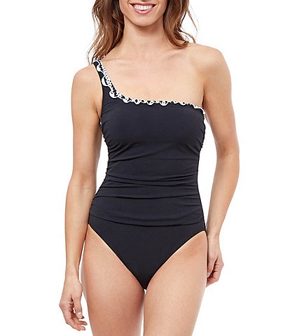 Profile by Gottex Woman's Color Rush One Shoulder One Piece Swimsuit at