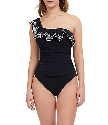 Profile by Gottex Lola One Shoulder Ruffled One-Piece Swimsuit