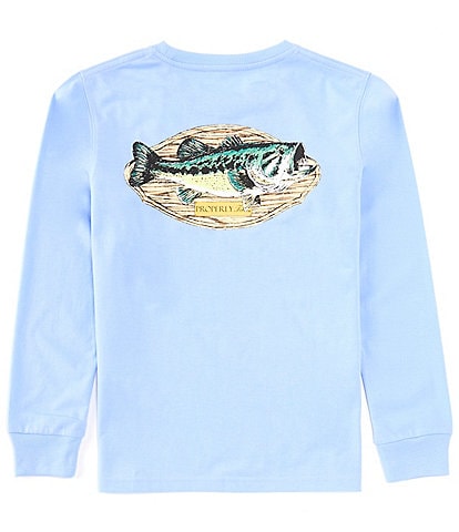 Properly Tied Big Boys 8-16 Long Sleeve Bass Mount Graphic T-Shirt