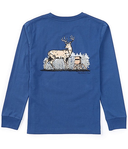 Properly Tied Big Boys 8-16 Long Sleeve Deer Season Graphic T-Shirt