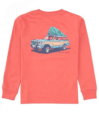 Properly Tied Big Boys 8-16 Long Sleeve Holiday Run T-Shirt