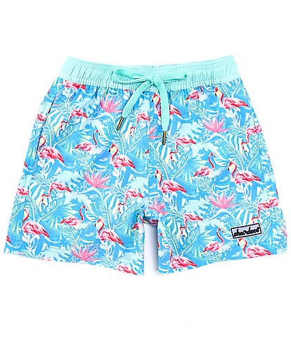Properly Tied Big Boys 8-16 Shordees Floral Flamingo Swim Trunks