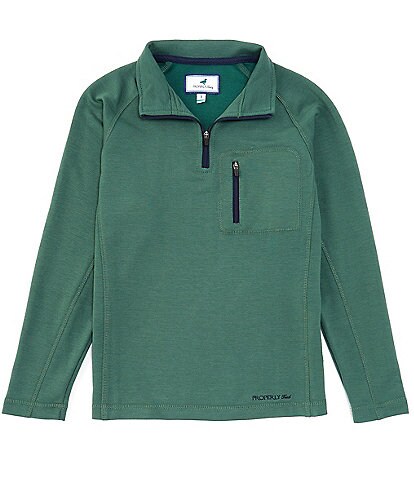Properly Tied Big Boys 8-16 Long Sleeve Bay Quarter Zip Pullover
