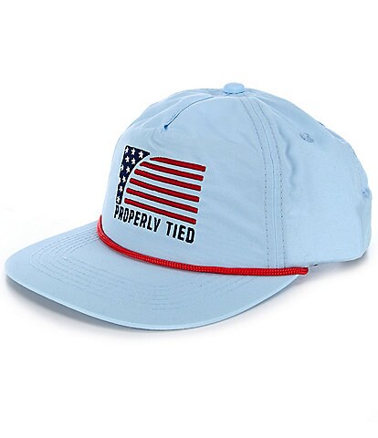 Properly Tied Boys Sport Flag Rope Hat