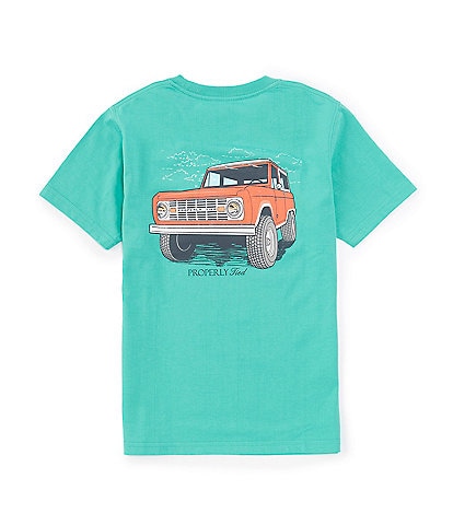 Properly Tied Little Boys 2-7 Short Sleeve Truckin' Graphic T-Shirt