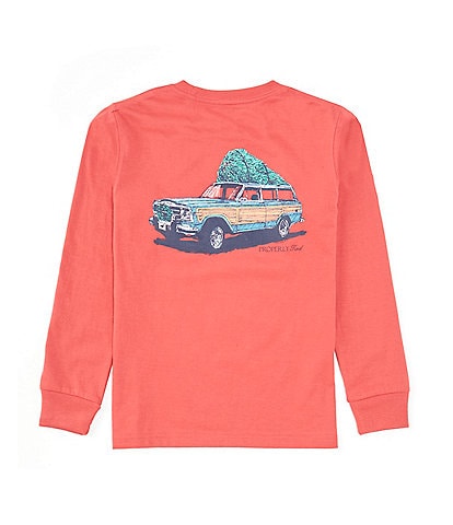 Properly Tied Little Boys 2T-7 Long Sleeve Holiday Run T-Shirt