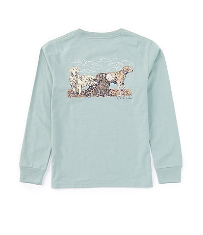 Properly Tied Little Boys 2T-7 Long Sleeve Hunting Dogs Graphic T-Shirt