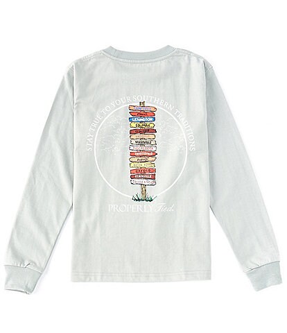 Properly Tied Little Boys 2T-7 Long Sleeve Stay True Graphic Tee