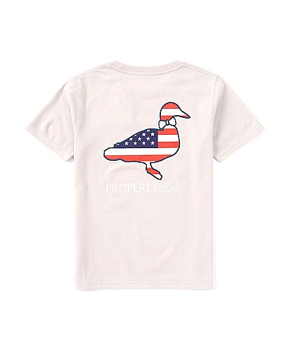 Properly Tied Little Boys 2T-7 Short Sleeve Americana Logo Graphic T-Shirt