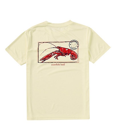 Properly Tied Little Boys 2T-7 Short Sleeve Crawfish Boil Graphic Performance T-Shirt