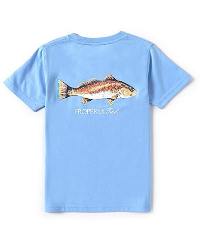 Properly Tied Little Boys 2T-7 Short Sleeve Redfish Graphic T-Shirt