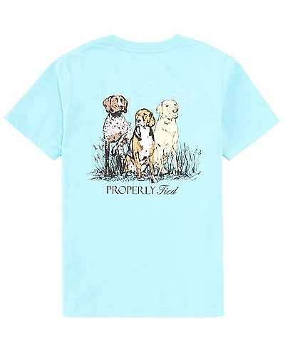 Properly Tied Little Boys 2T-7 Short Sleeve Triple Dog Graphic T-Shirt