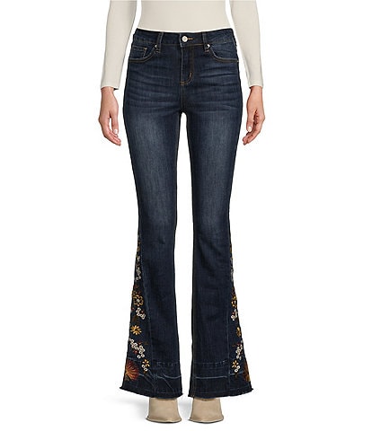 Juniors embroidered jeans best sale