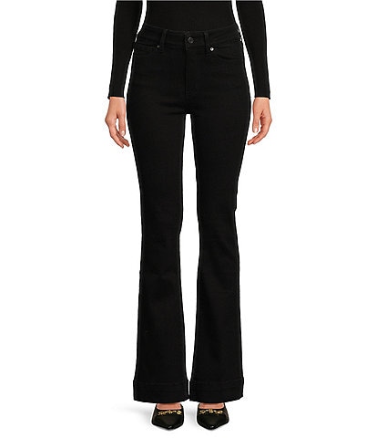 Prosperity Denim Mid Rise Clean Hem Trouser Bootcut Jeans