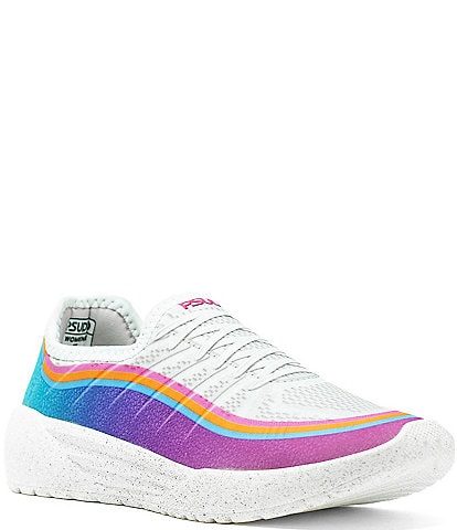 PSUDO Women's Court Ombre Washable Slip-On Sneakers