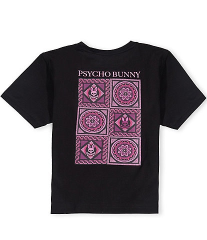 Psycho Bunny Big Boys Short Sleeve Frank Back Graphic Tee