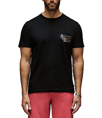 Psycho Bunny Andy Embroidered Pocket Short Sleeve T-Shirt