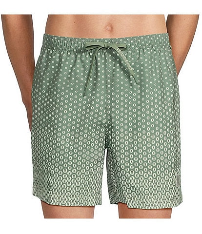 Psycho Bunny Bendigo Allover Printed 5 3/4" Swim Trunks