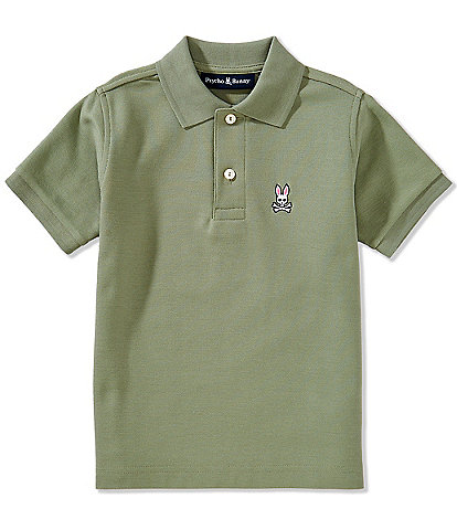 Psycho Bunny Big Boys 5-20 Short-Sleeve Classic Pique Polo Shirt